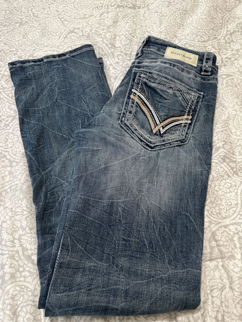 Buckle Black Three Boot Stretch Jean